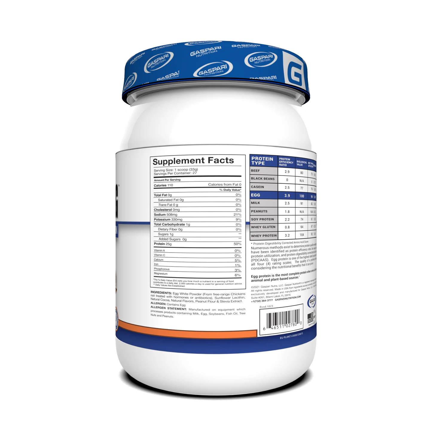 Gaspari Nutrition Proven Egg - Premium Egg White Protein Powder