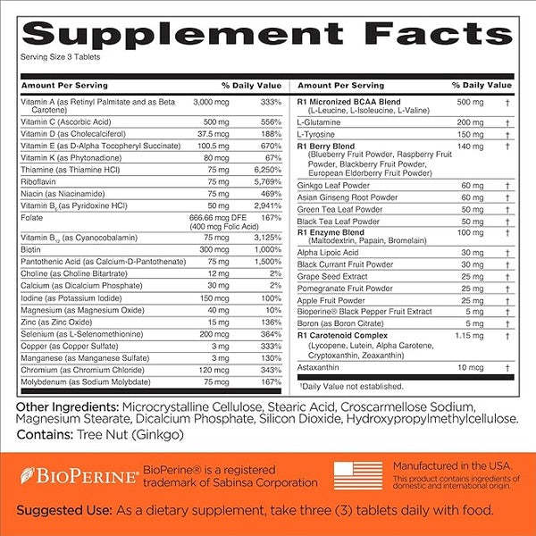 Rule One Men’s Train Daily Multivitamin 90 Capsules