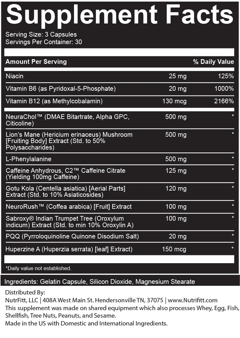 NutriFitt Codex Advanced Nootropic