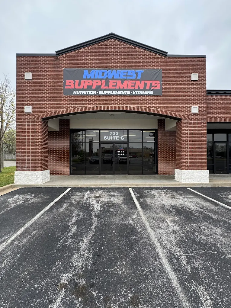 Midwest Supplements storefront at 732 S Range Line Rd, Suite G, Joplin MO