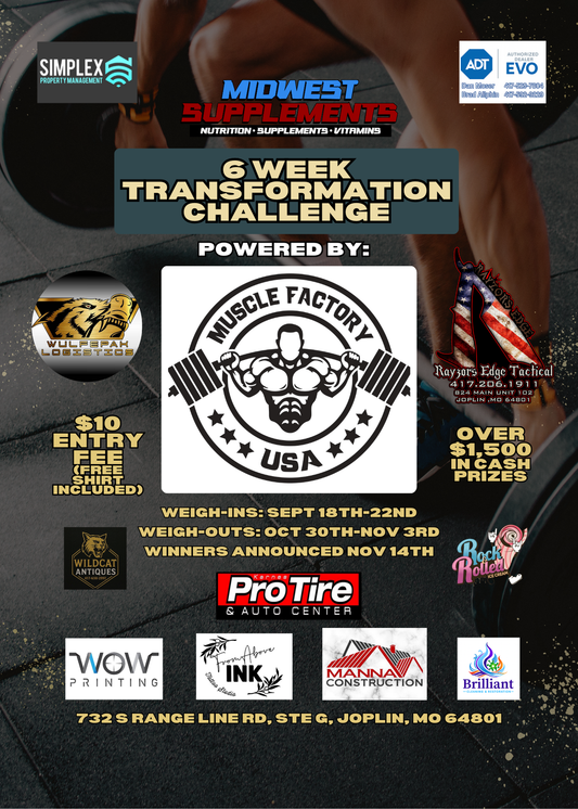 Transformation Challenge Sign Up (PLEASE SELECT LOCAL DELIVERY AS YOUR SHIPPING OPTION)