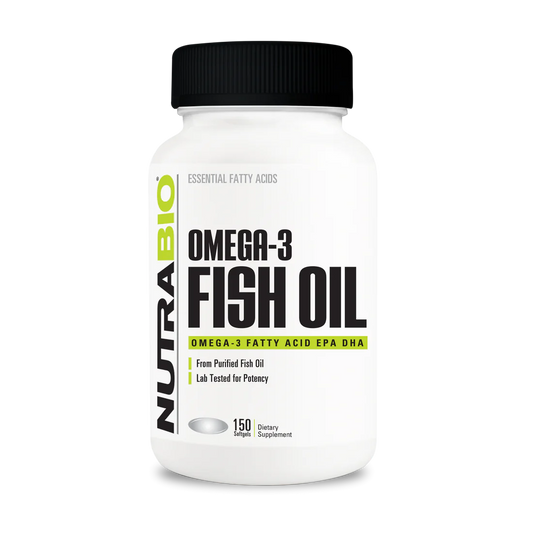 NutraBio Omega 3 Fish Oil 150ct