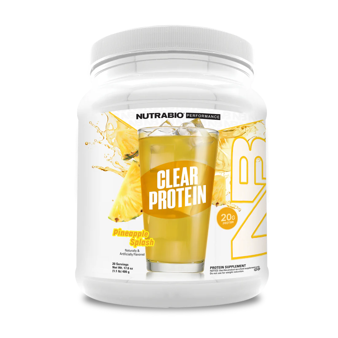 NutraBio Clear Whey Isolate 20 serv